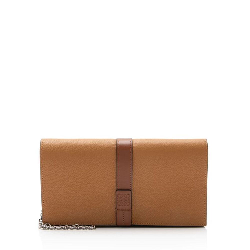 Loewe Grained Calfskin Chain Wallet